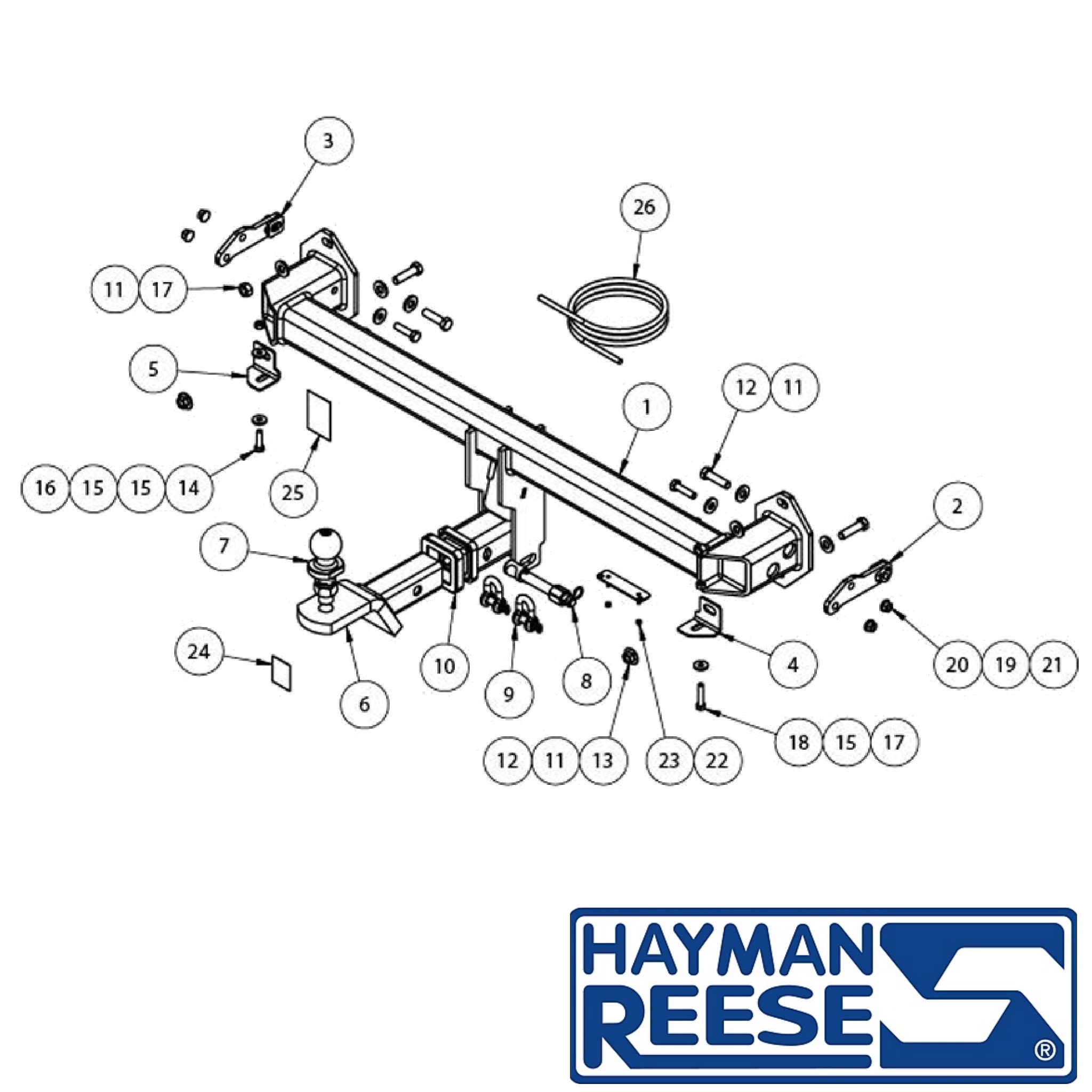 Mercedes-Benz GLC X253 SUV 06/2015 - 2023 (Fits AMG) - Towbar Kit - HEAVY DUTY PREMIUM