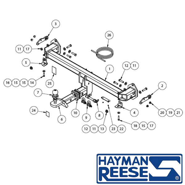 Mercedes-Benz GLC X253 SUV 06/2015 - 2023 (Fits AMG) - Towbar Kit - HEAVY DUTY PREMIUM