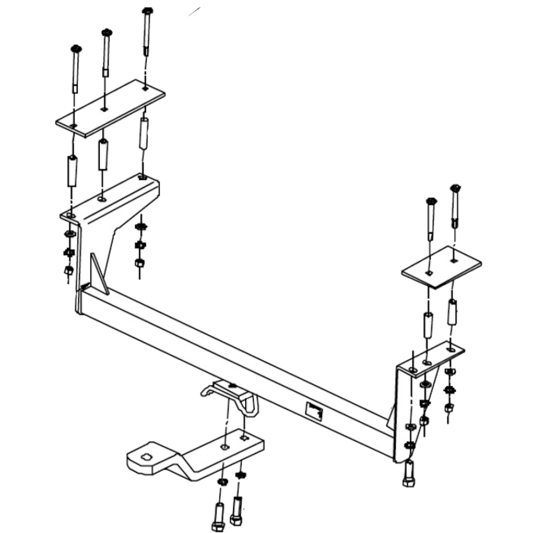 Holden Commodore VG-VS Tub Body 01/1990 - 12/2000 - Towbar Kit - STANDARD DUTY