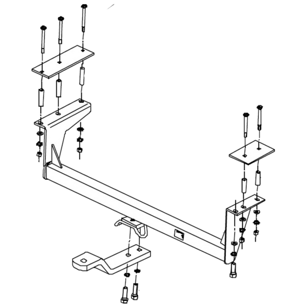 Holden Commodore VG-VS Tub Body 01/1990 - 12/2000 - Towbar Kit - STANDARD DUTY