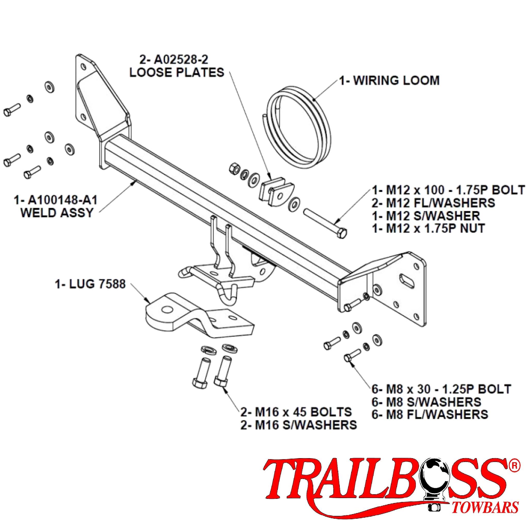 Honda Accord Euro Sedan 09/2008 - 02/2015- Towbar Kit - STANDARD DUTY