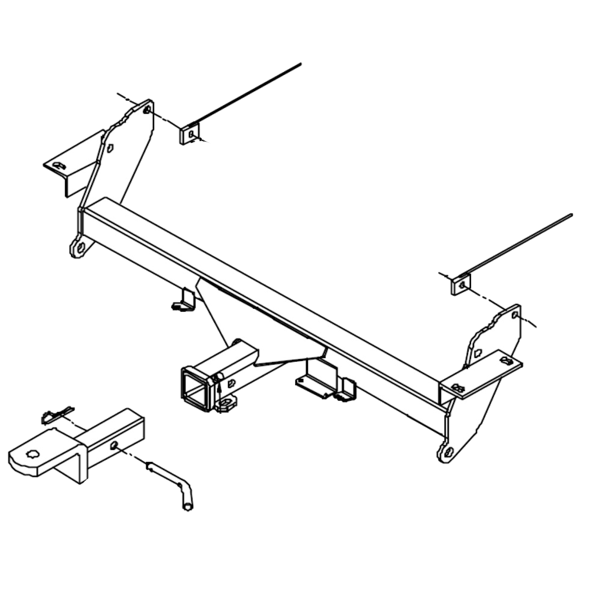 Mitsubishi Pajero NM NP SUV 06/2000 - 11/2006 - Towbar Kit - HEAVY DUTY PREMIUM