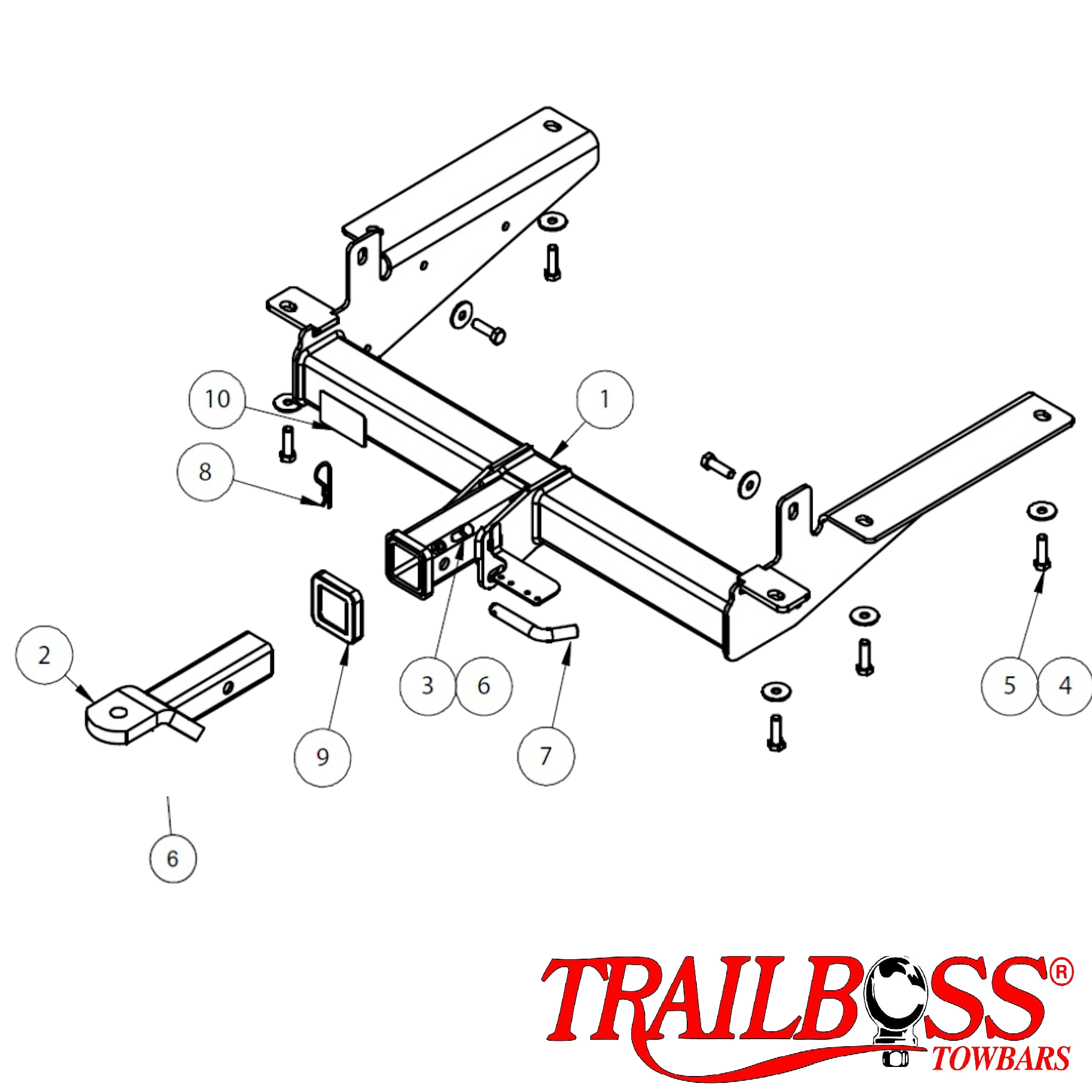 Renault Master FWD X62 Van 09/2010 - On (Not Dual Rear Wheel or RWD) - Towbar Kit - HEAVY DUTY PREMIUM