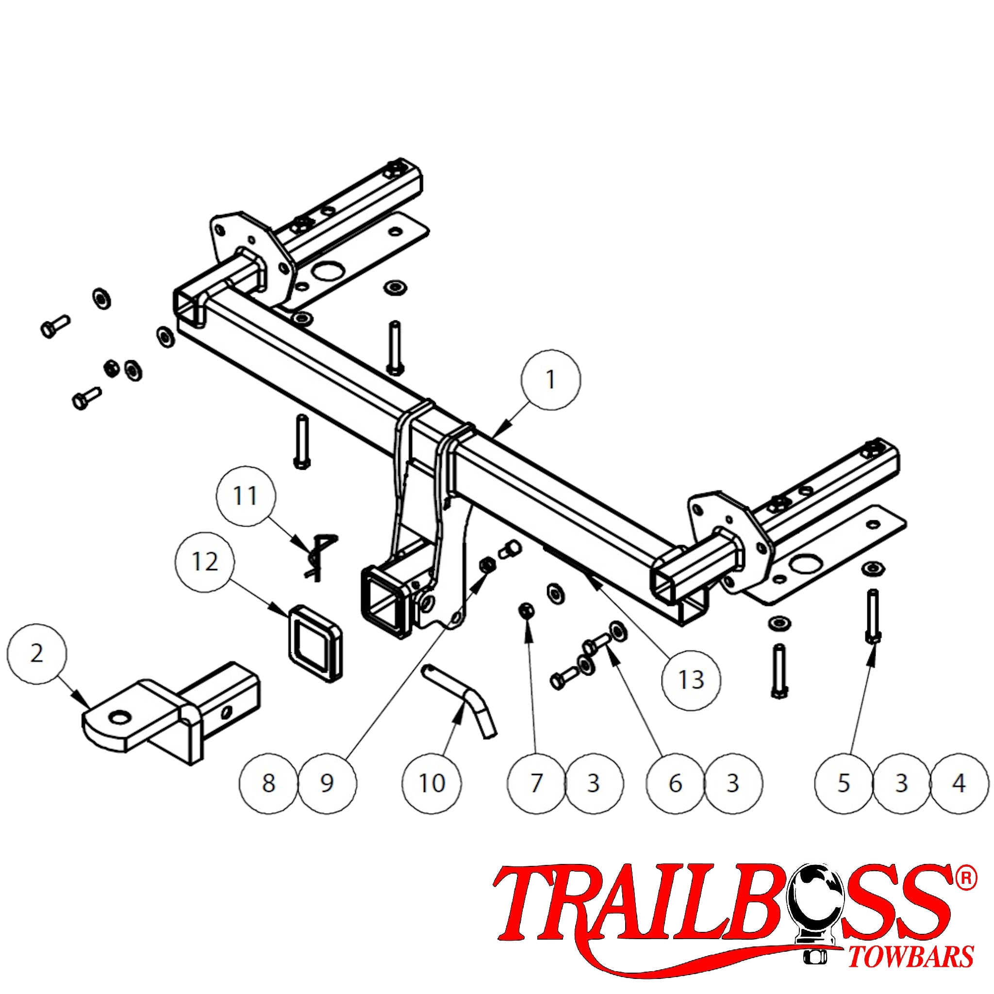 *Subaru Forester SUV 10/2012 -  07/2018 - Towbar Kit - HEAVY DUTY PREMIUM