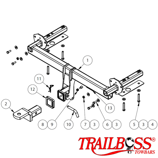 *Subaru Forester SUV 10/2012 -  07/2018 - Towbar Kit - HEAVY DUTY PREMIUM