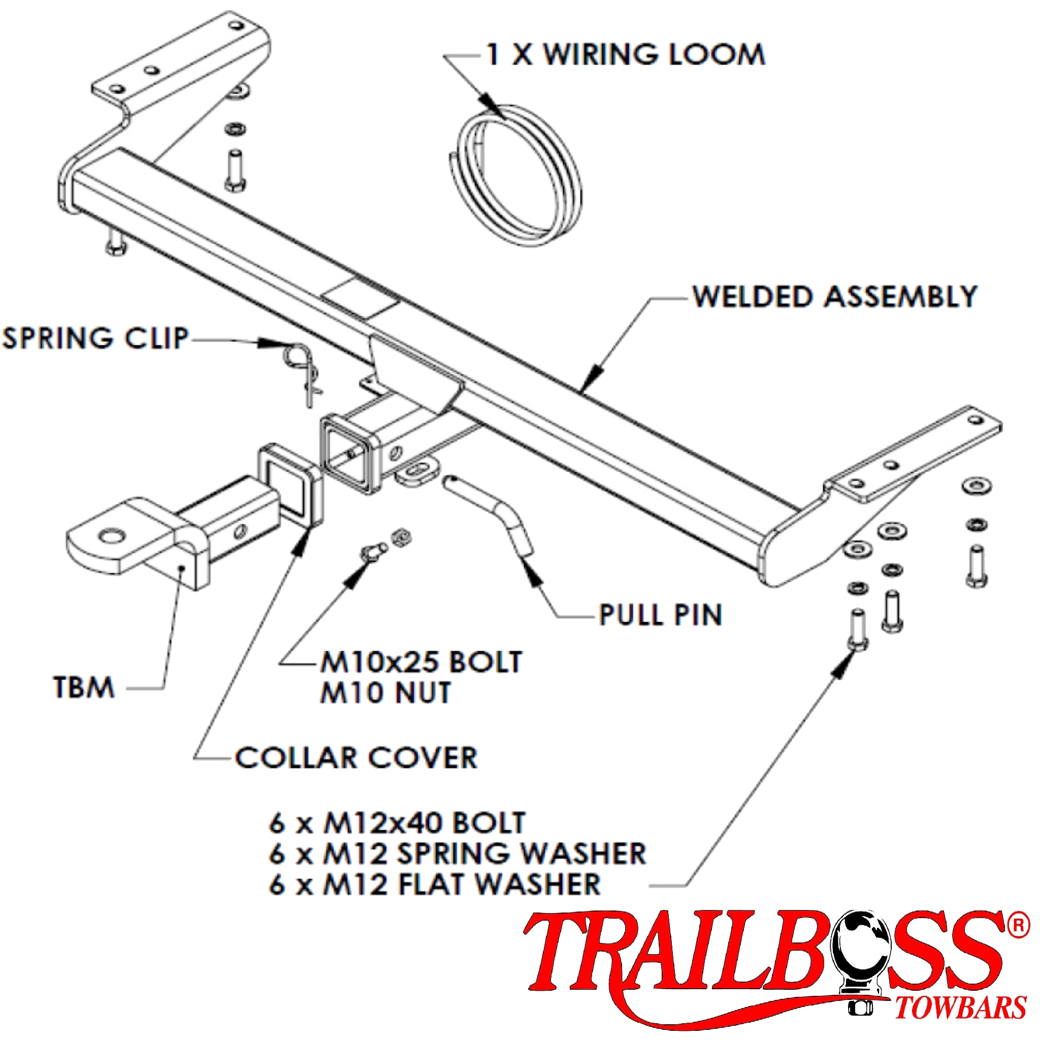 Volvo XC90 SUV 07/2003 - 02/2015 - Towbar Kit - HEAVY DUTY PREMIUM