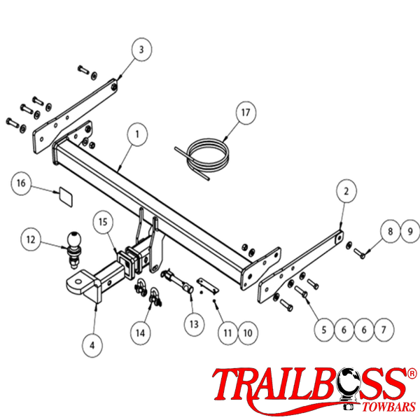 *Volkswagen Tiguan SUV 06/2016 - On (Fit AdBlue) - Towbar Kit - HEAVY DUTY PREMIUM