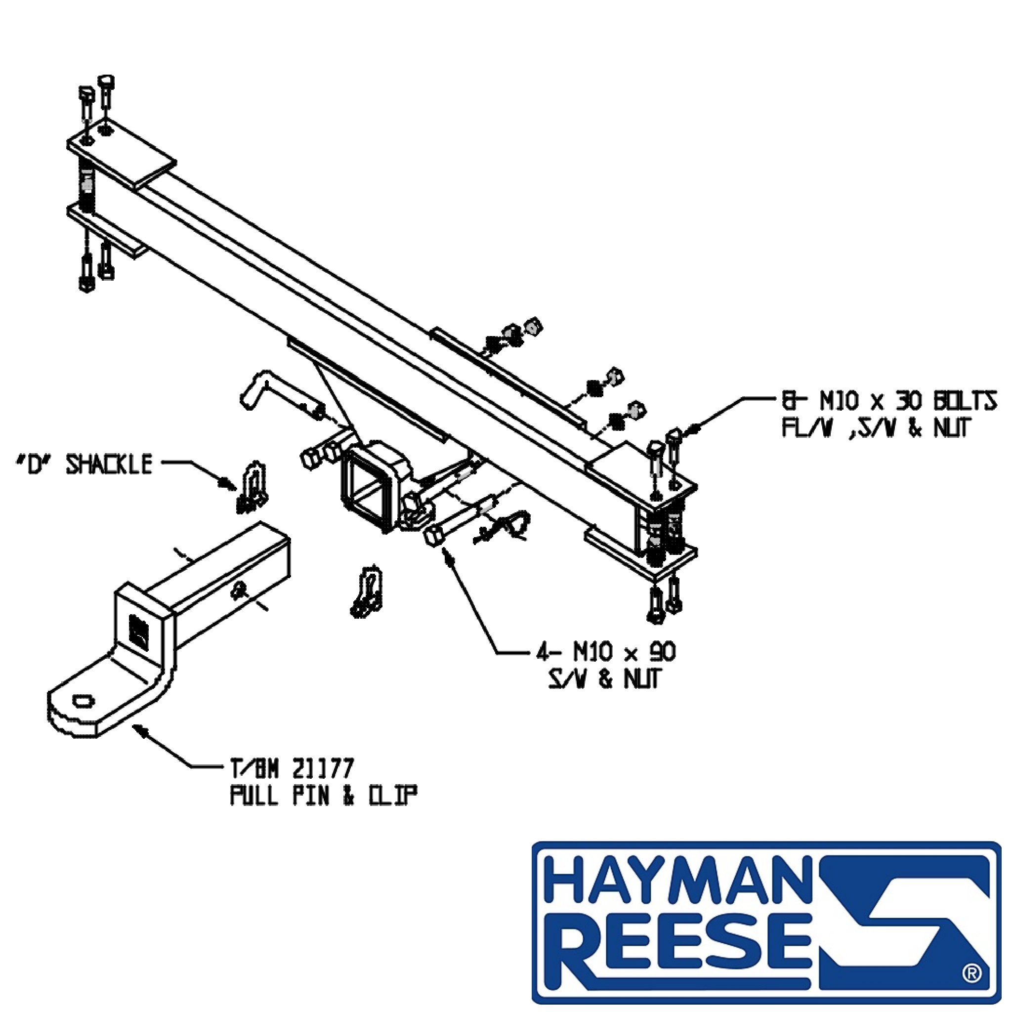 Land Rover Range Rover SUV 05/1995 - 07/2002 - Towbar Kit - HEAVY DUTY PREMIUM