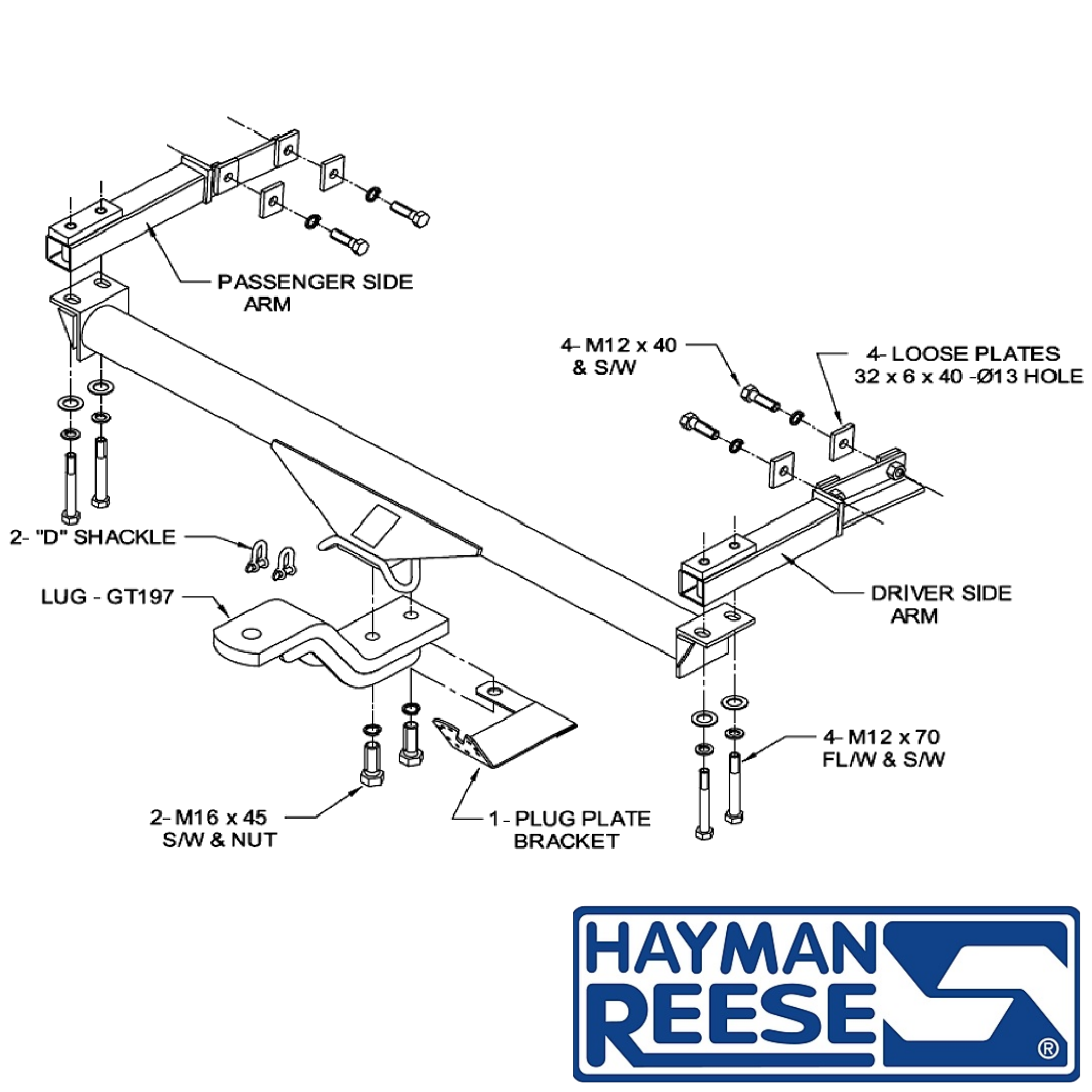 Mercedes-Benz E Class W210 Sedan 07/1995 - 07/2002 - Towbar Kit - STANDARD DUTY