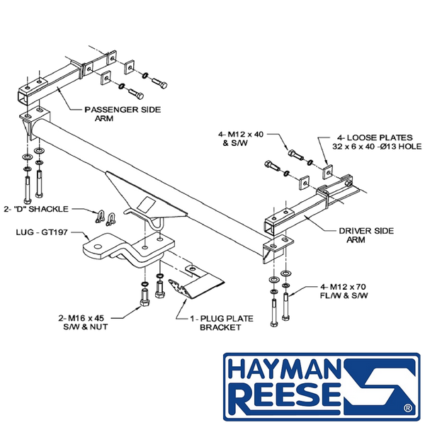 Mercedes-Benz E Class W210 Sedan 07/1995 - 07/2002 - Towbar Kit - STANDARD DUTY