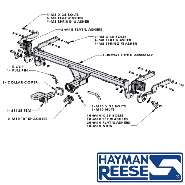 *Toyota Camry XV40 Sportivo Only Sedan 07/2006 - 09/2011 - Towbar Kit - MEDIUM DUTY