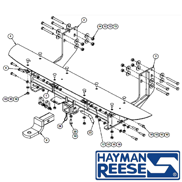 Mercedes-Benz Sprinter Van 11/2006 - 05/2018 (Rare Narrow Chassis Approx 765mm Wide) - Towbar Kit - HEAVY DUTY PREMIUM