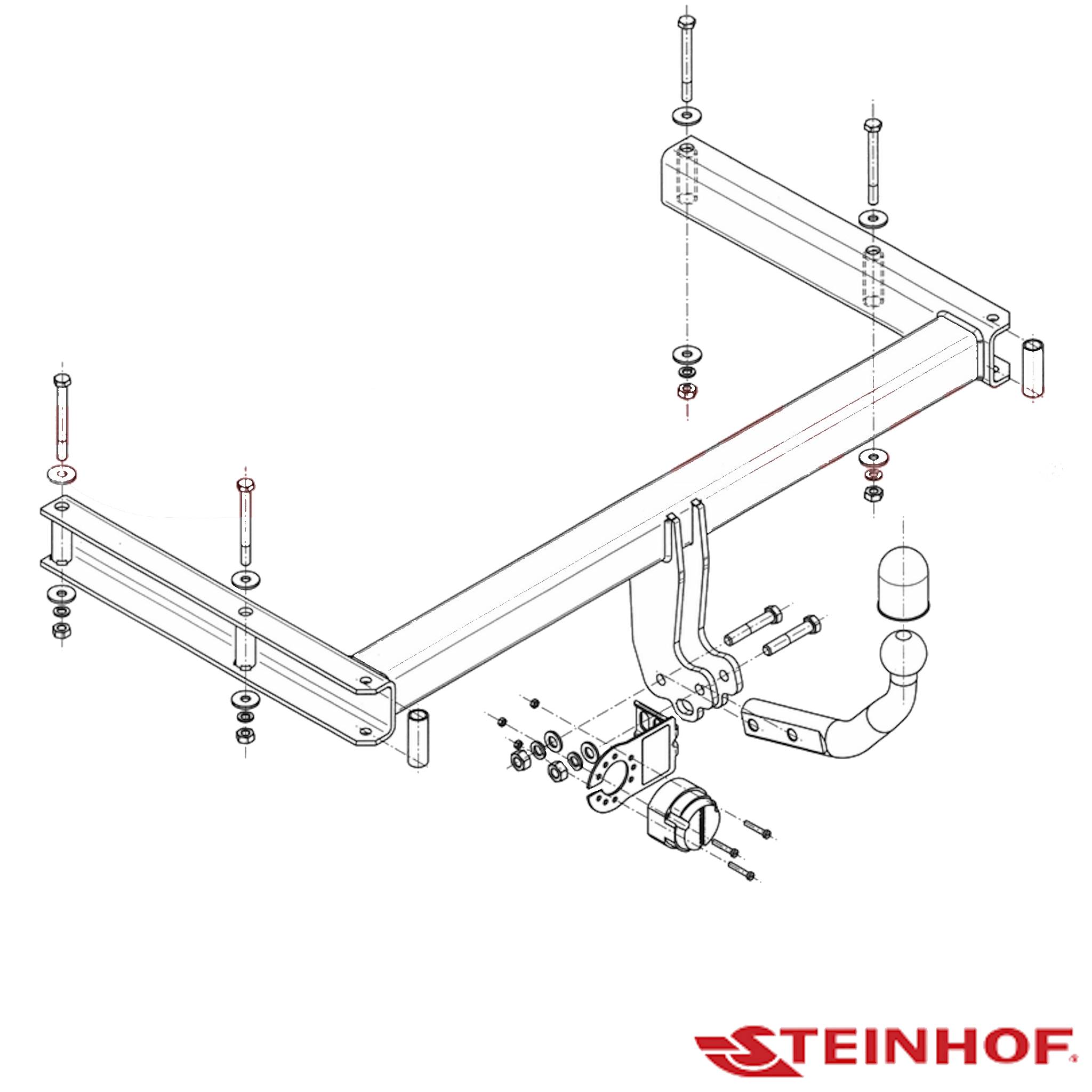 Audi A4 B8 (Inc Allroad) Wagon 04/2008 - 01/2016 - Towbar Kit - EUROPEAN STANDARD