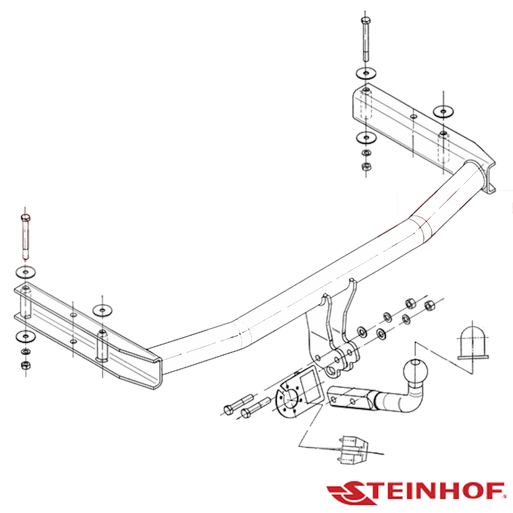 *Audi A4 B6 & B7 Sedan 07/2001 - 03/2008 - Towbar Kit - EUROPEAN STANDARD