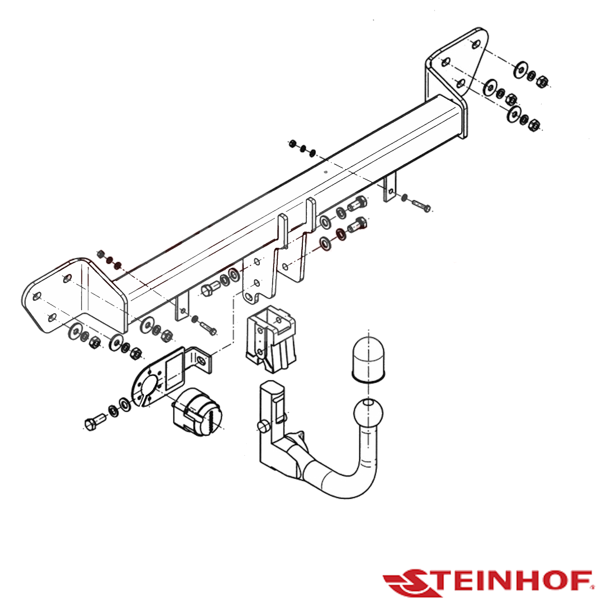 BMW 7 Series E65 66 Sedan 01/2002 - 03/2009 - Towbar Kit - EUROPEAN PLUS