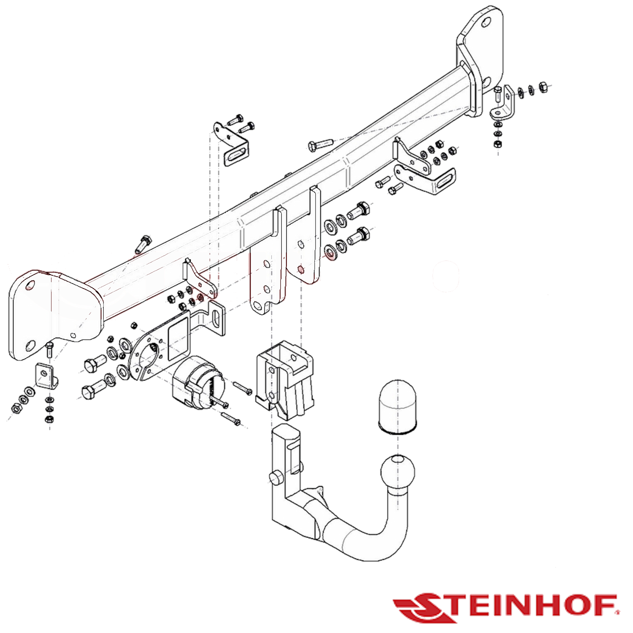 BMW 5 Series F10 Sedan 05/2010 - 01/2016 (Inc M Sport package)  (Not M model) - Towbar Kit - EUROPEAN PLUS