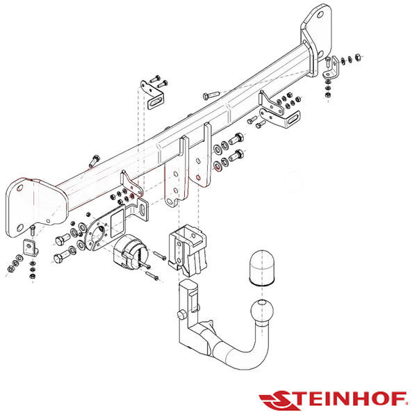 BMW 5 Series F10 Sedan 05/2010 - 01/2016 (Inc M Sport package)  (Not M model) - Towbar Kit - EUROPEAN PLUS