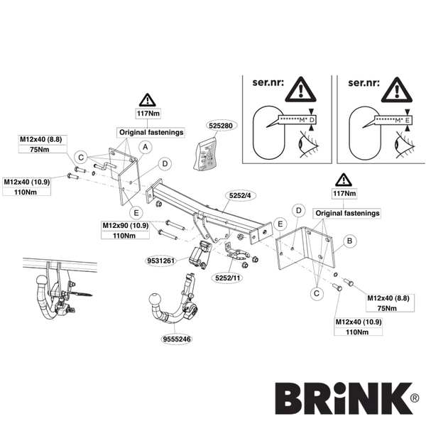 BMW X1 E84 SUV 04/2010 - 09/2015 - Towbar Kit - EUROPEAN MEDIUM