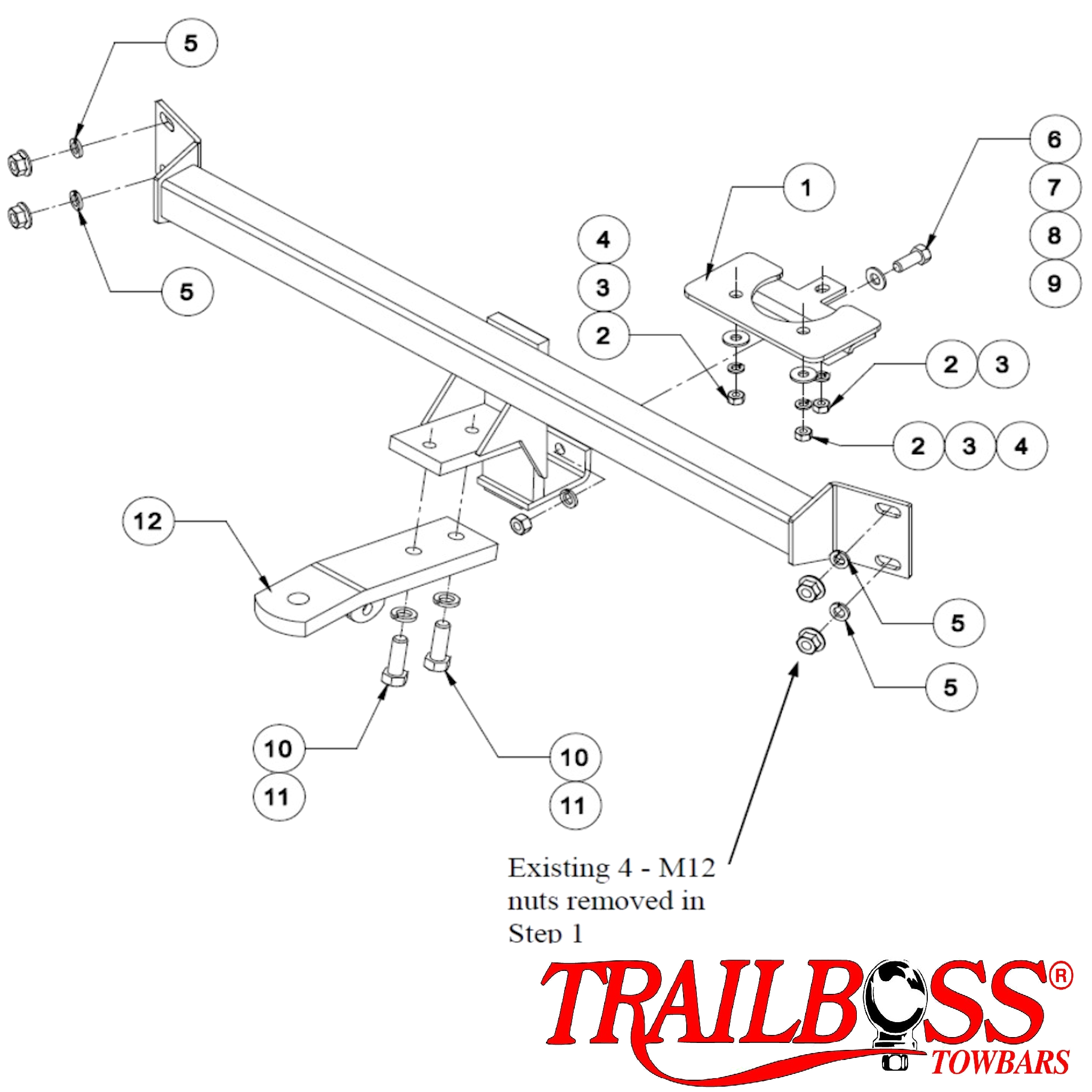 Holden Commodore VZ Wagon 10/2002 - 07/2006 - Towbar Kit - STANDARD DUTY