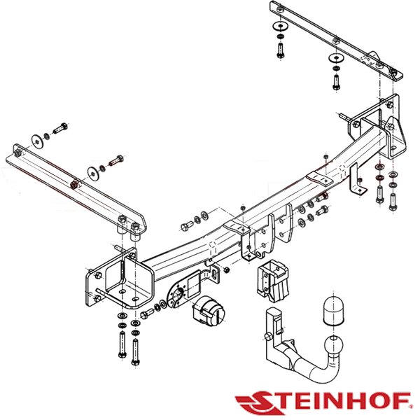 Mercedes-Benz  C Class S203 Wagon 11/2000 - 07/2007 - Towbar Kit - EUROPEAN PLUS