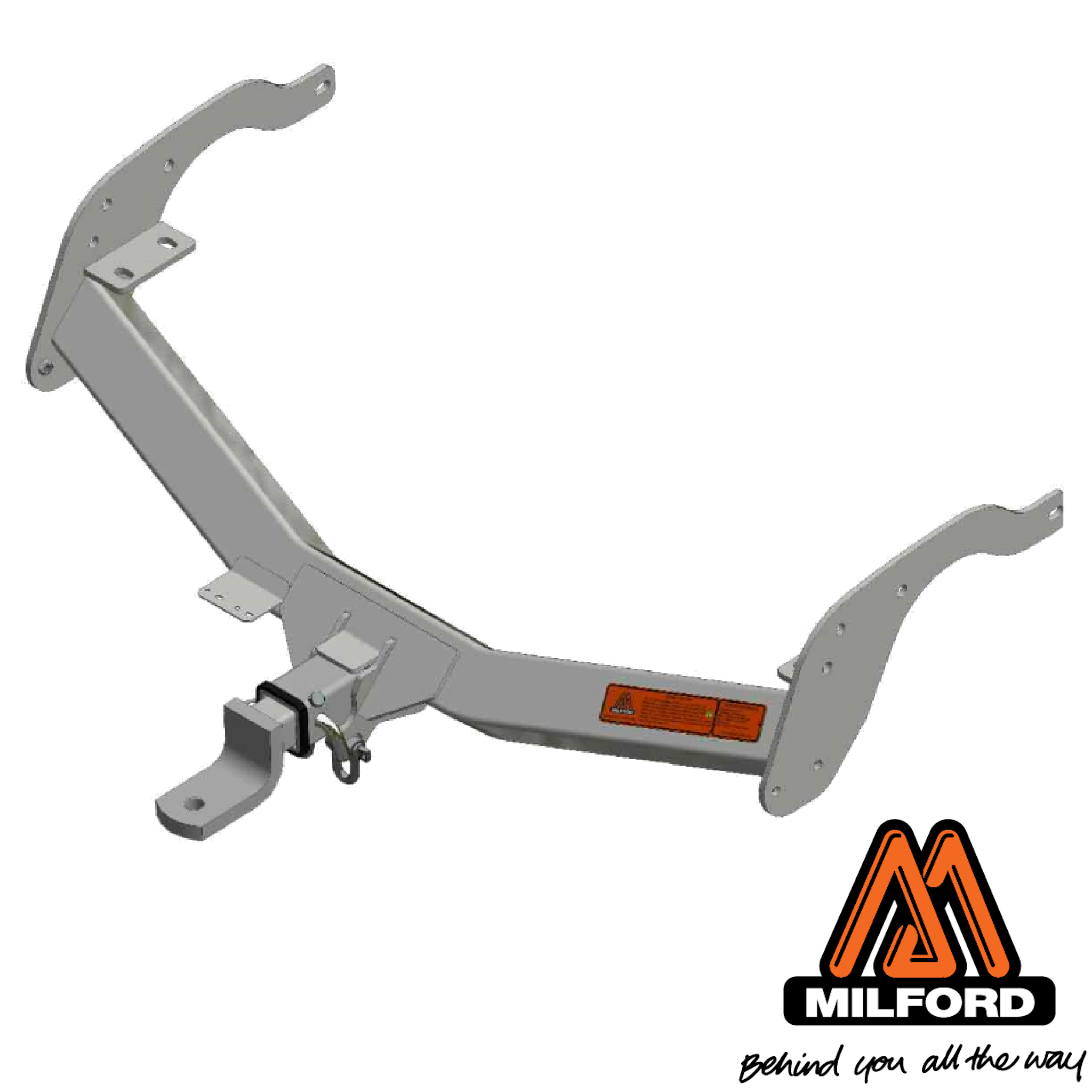 Ford Ranger Tub Body 08/2015 - 04/2022 (Relay Harness) (Oversize Spare) - Towbar Kit - Heavy Duty Oversize Spare