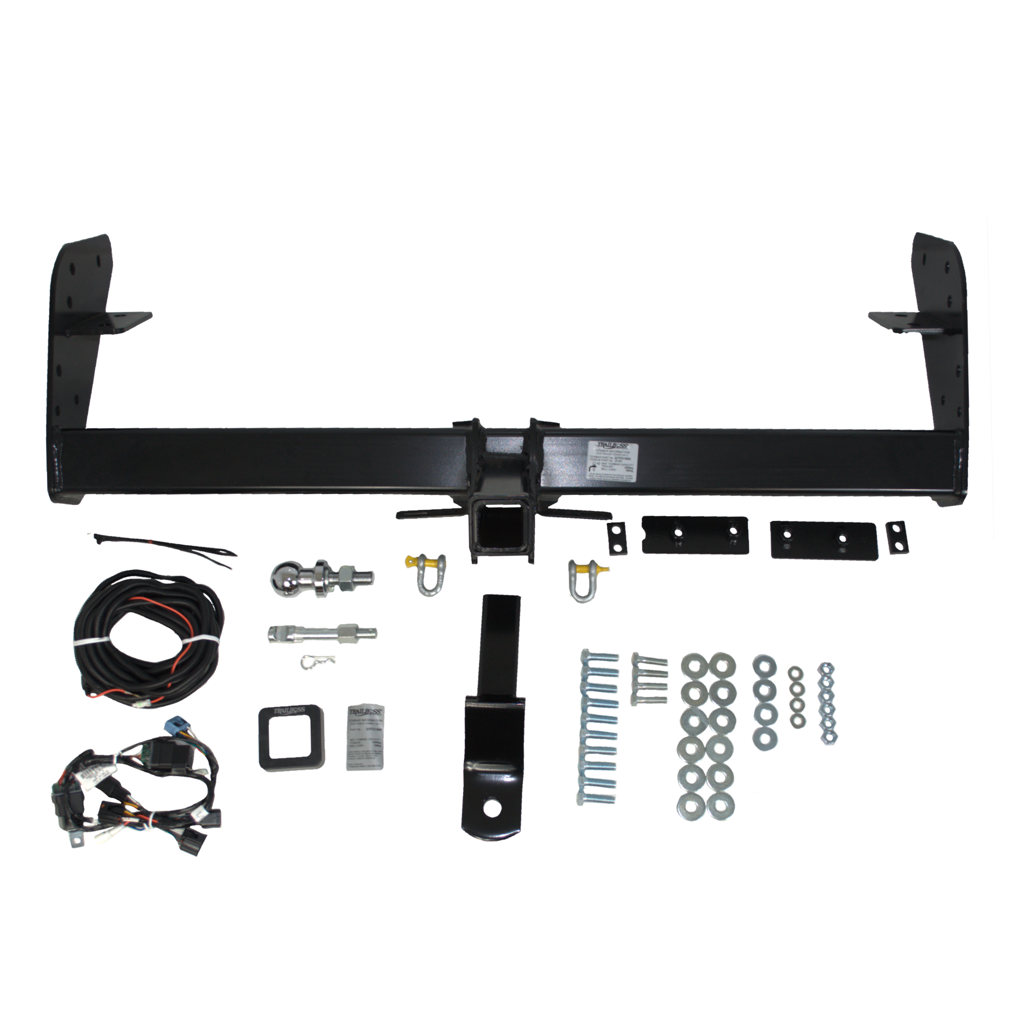 Ford Ranger 2wd & 4wd Tub Body With Bumper 08/2015 - 04/2022 (Relay Harness) - Towbar Kit - HEAVY DUTY PREMIUM