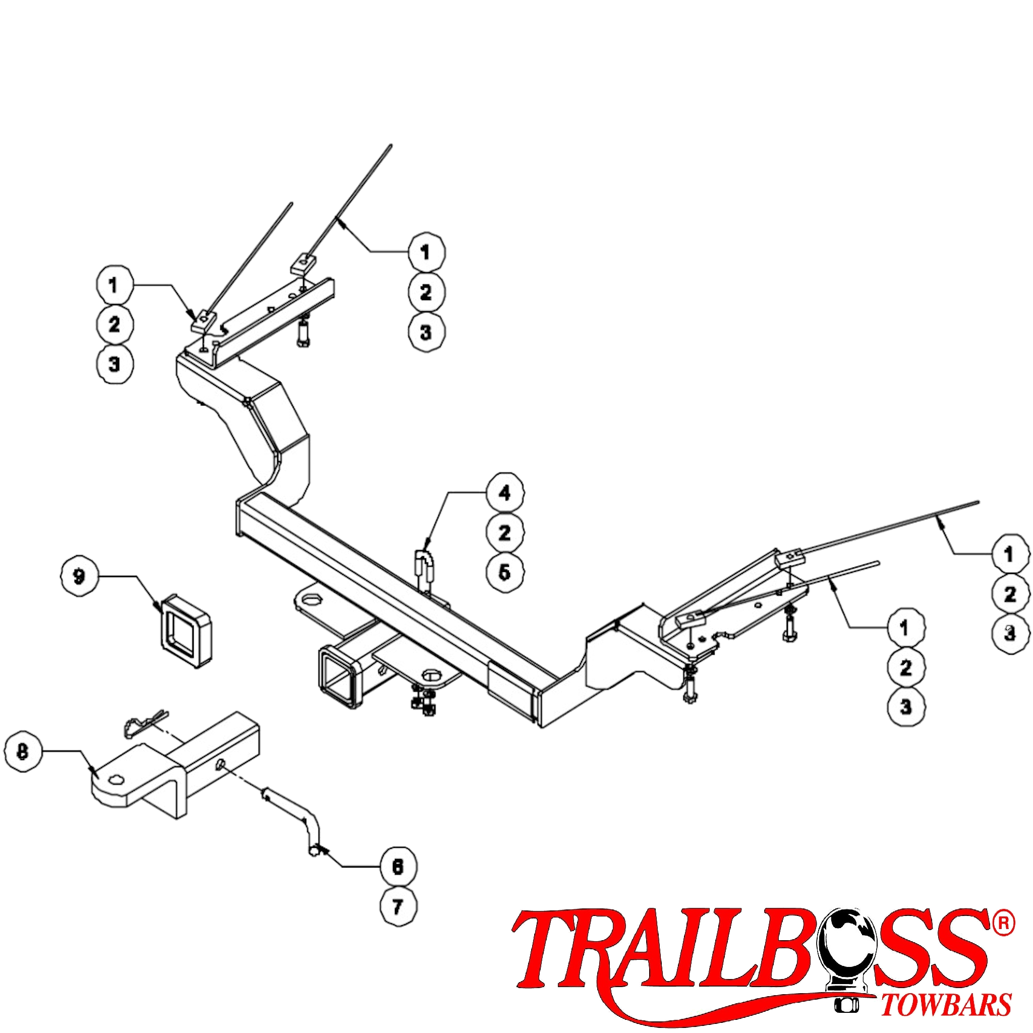 Honda CR-V SUV 12/2001 - 02/2007 - Towbar Kit - HEAVY DUTY PREMIUM