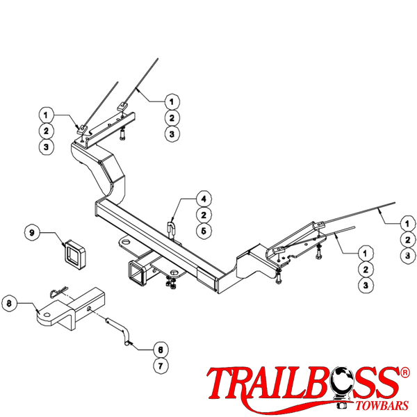 Honda CR-V SUV 12/2001 - 02/2007 - Towbar Kit - HEAVY DUTY PREMIUM