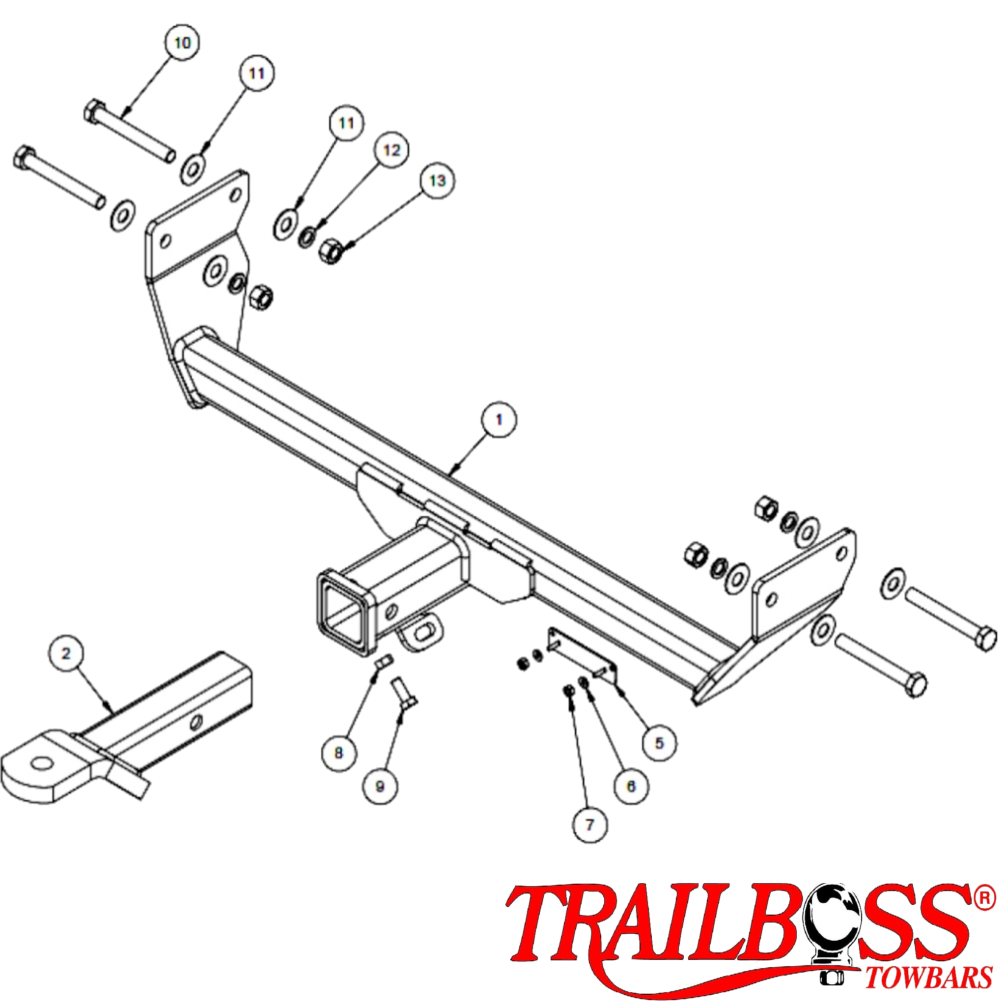 Jeep Compass SUV 03/2007 - 08/2017 - Towbar Kit - HEAVY DUTY PREMIUM