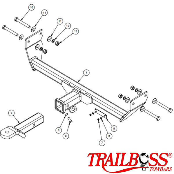 Jeep Compass SUV 03/2007 - 08/2017 - Towbar Kit - HEAVY DUTY PREMIUM