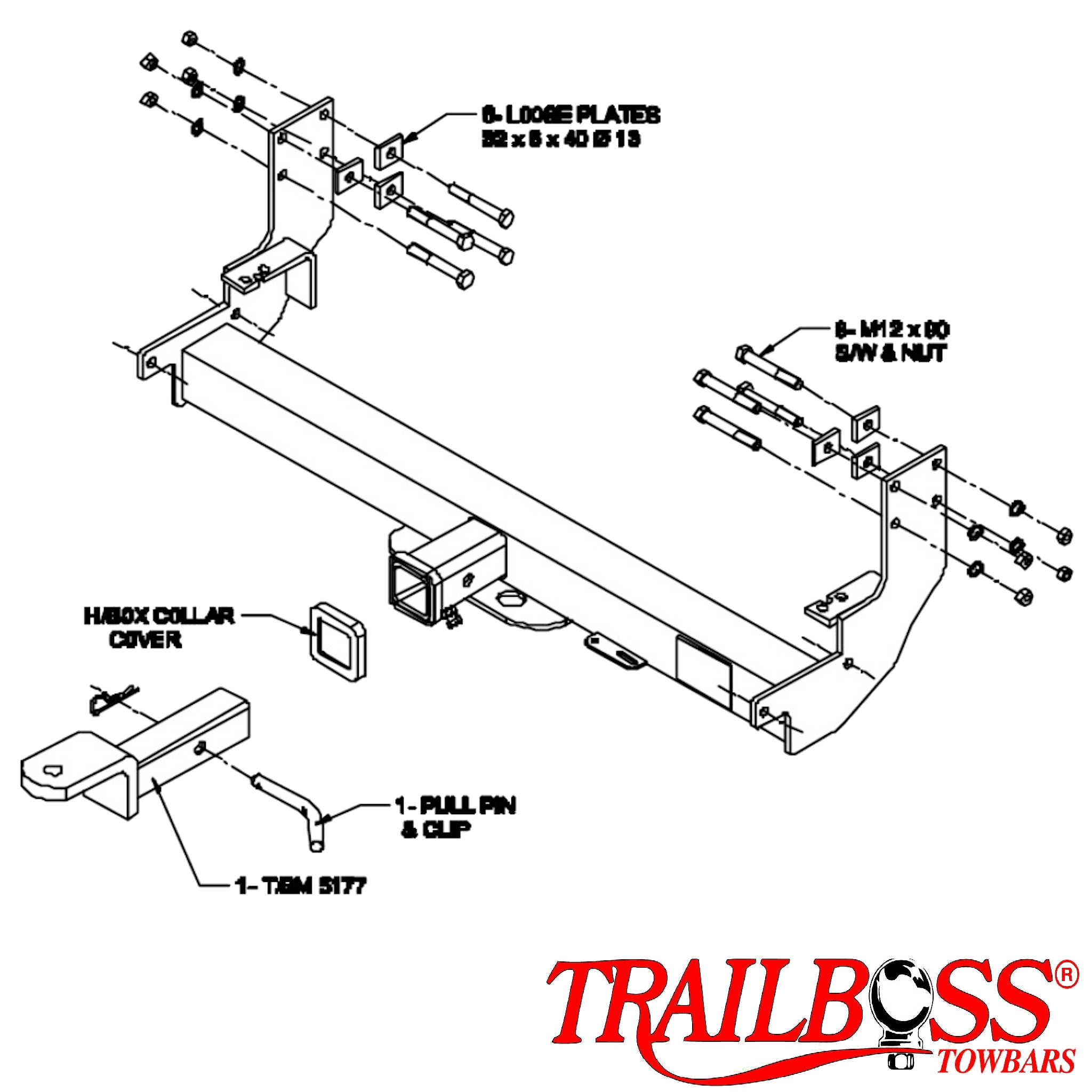 Mercedes-Benz Sprinter Van 02/1998 - 10/2006 (Fits Vehicles With Approx 920mm Between Rear Chassis Rails) - Towbar Kit - HEAVY DUTY PREMIUM