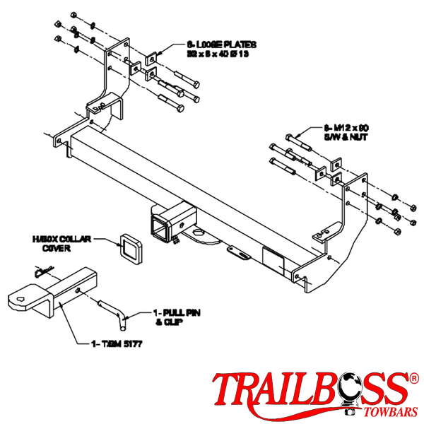 Mercedes-Benz Sprinter Van 02/1998 - 10/2006 (Fits Vehicles With Approx 920mm Between Rear Chassis Rails) - Towbar Kit - HEAVY DUTY PREMIUM