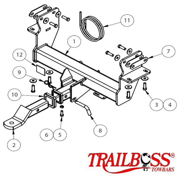 Renault Master Cab Chassis 09/2014 - On - Towbar Kit - HEAVY DUTY PREMIUM