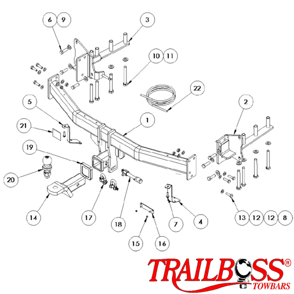 Land Rover Discovery Sport (7 Seat Only) L550 SUV 01/2015 - 07/2019 - Towbar Kit - HEAVY DUTY PREMIUM