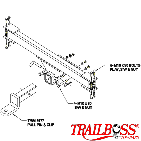 Land Rover Range Rover SUV 05/1995 - 07/2002 - Towbar Kit - HEAVY DUTY PREMIUM