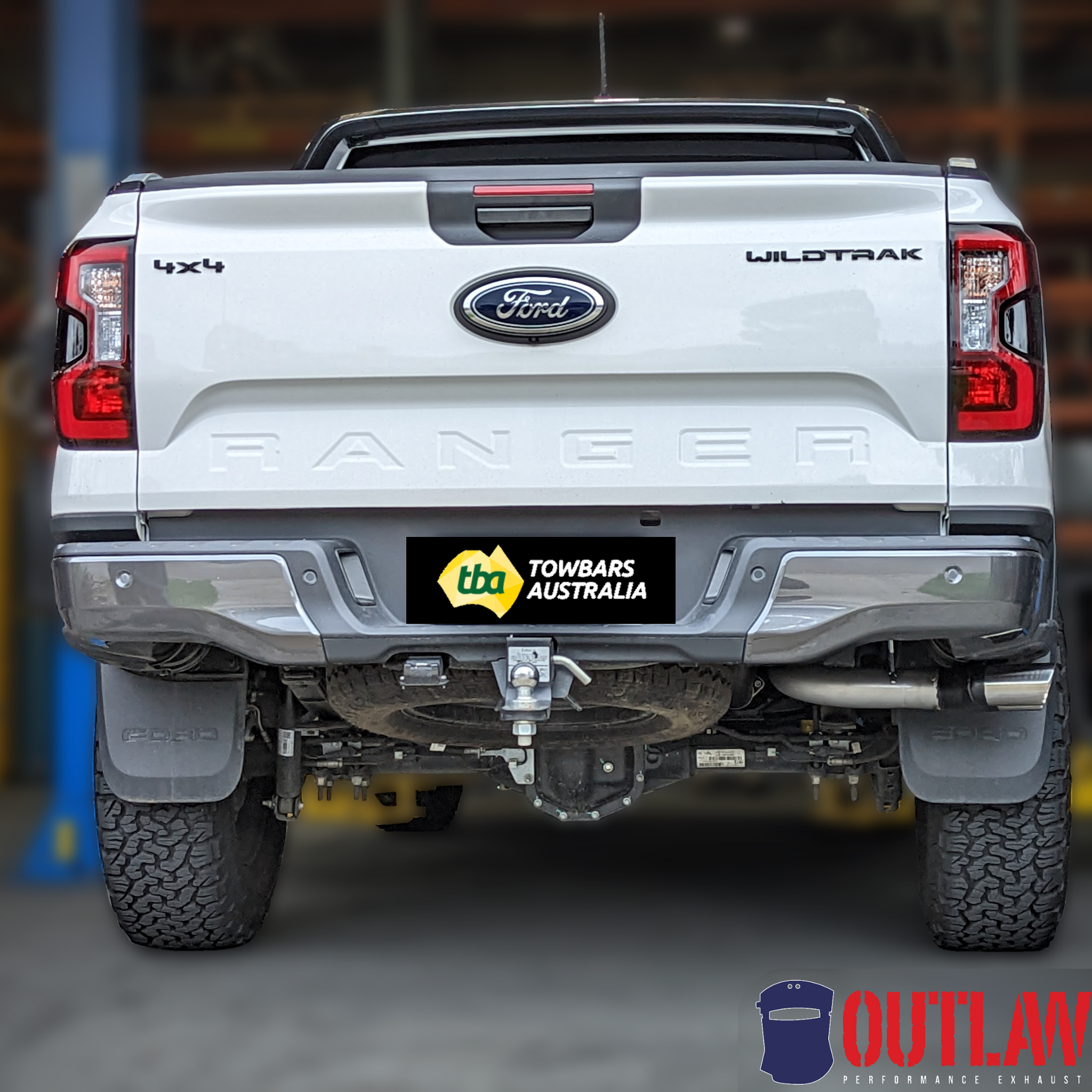 Ford Ranger Next Gen Ute - Side Exit Tailpipe Kit for FORD07SS & FORD08SS